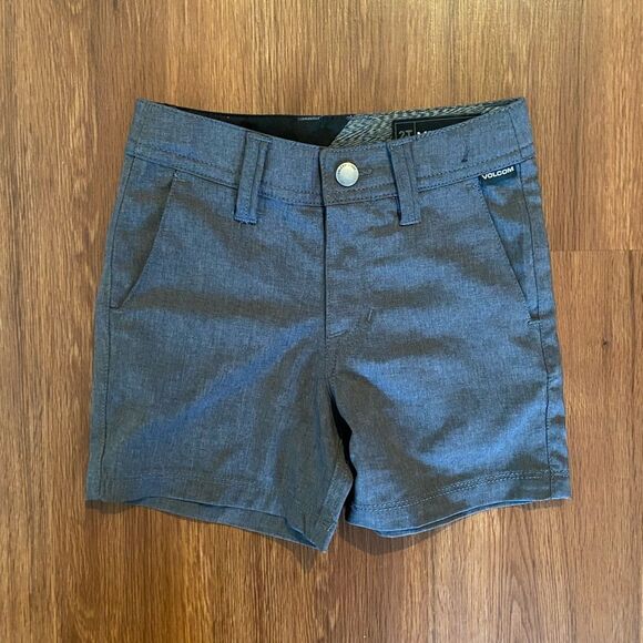 VOLCOM Shorts Toddler 2T Flat front Gray - Picture 1 of 12